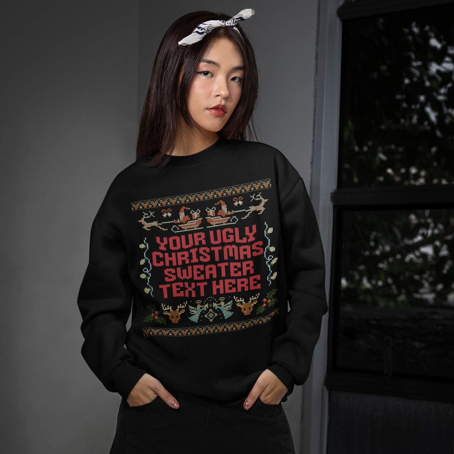 CUSTOM Ugly Christmas Sweater Sweatshirt