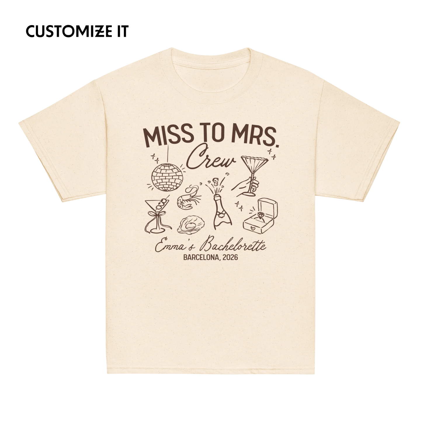 CUSTOM Bachelorette Party Trip Baby Tee