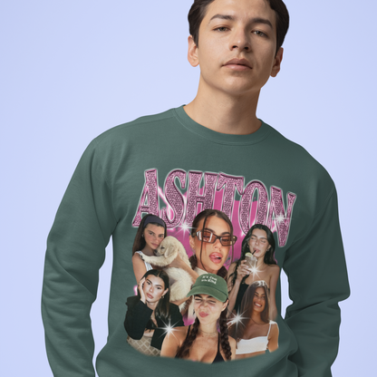 CUSTOM Create Your Own Bling Bootleg Vintage Wash Crewneck Sweatshirt