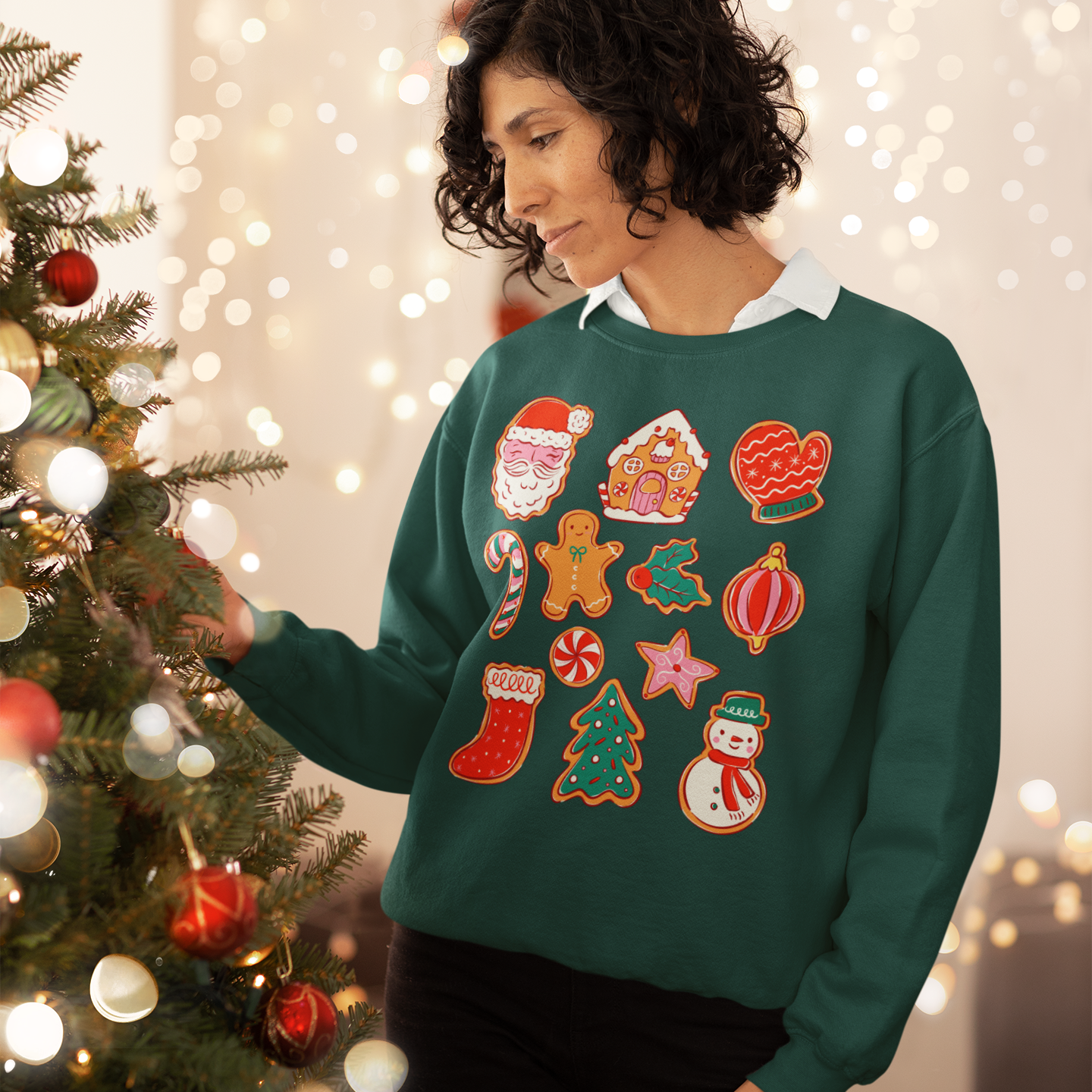 Gingerbread Cookies Christmas Sweatshirt