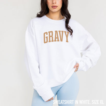 Gravy Christmas Food Varsity Sweatshirt