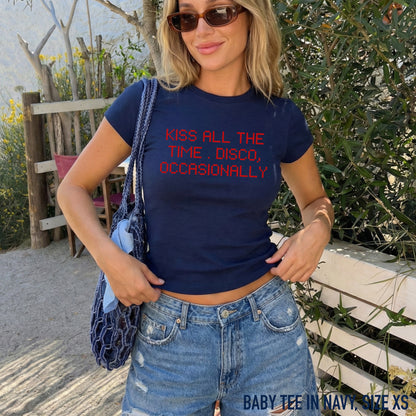Kiss All The Time KATTDO Baby Tee