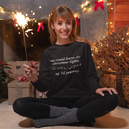 Christmas Lights Lover Crewneck Sweatshirt