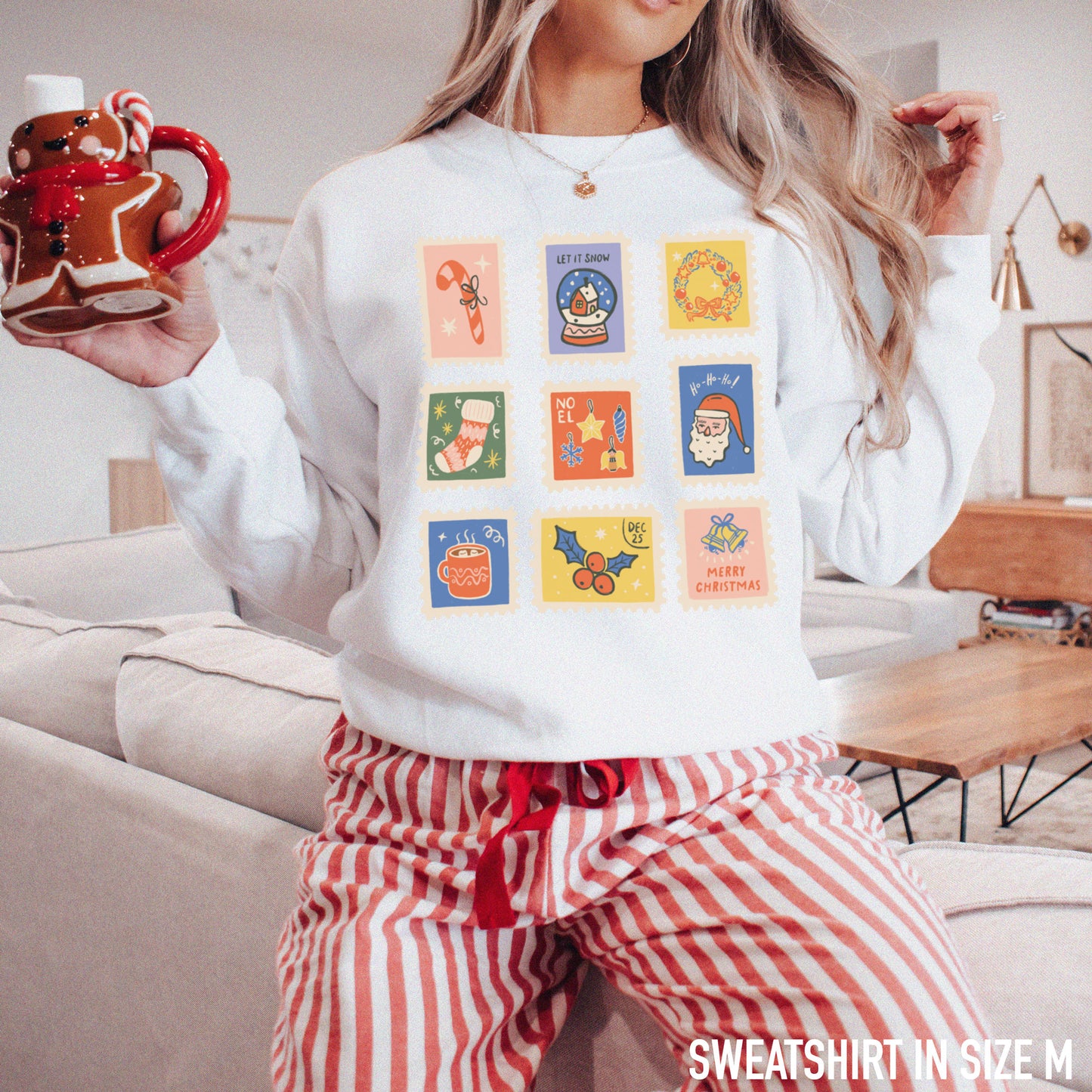Christmas Stamps Sweatshirt