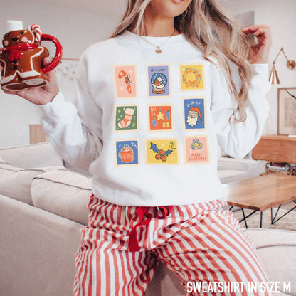 Christmas Stamps Sweatshirt