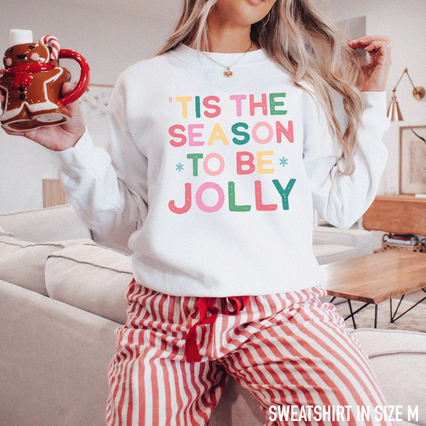 Tis The Season to Be Jolly Christmas Crewneck Sweatshirt