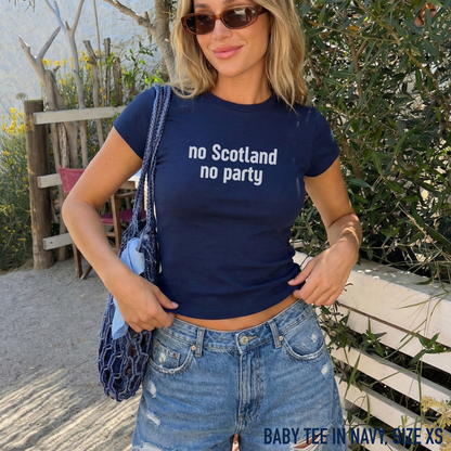 No Scotland No Party World Cup Football Baby Tee