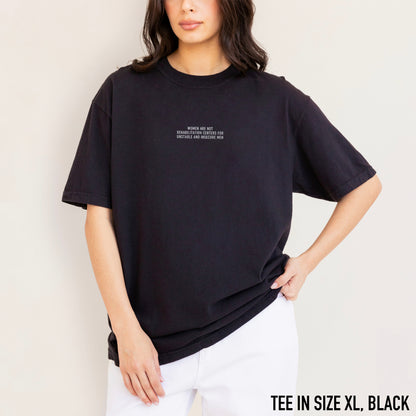 Women are not Rehabilitation Centers Unstable Insecure Men Embroidered Classic T-Shirt