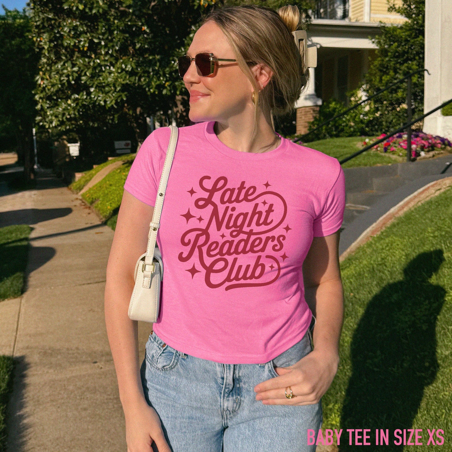 Late Night Readers Club Bookish Baby Tee
