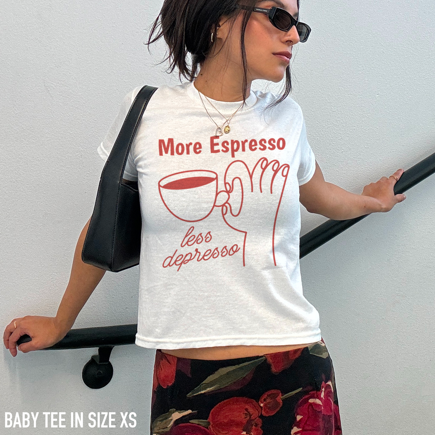 More Espresso Less Depresso Baby Tee