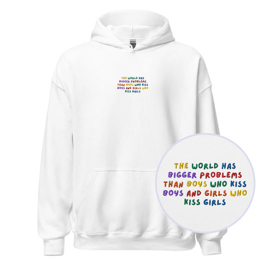 The World Has Bigger Problems Pride Embroidered Hoodie