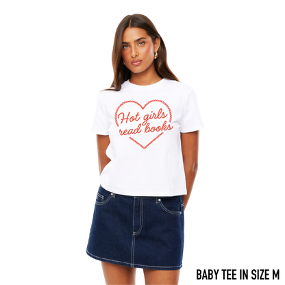 Hot Girls Read Books Baby Tee