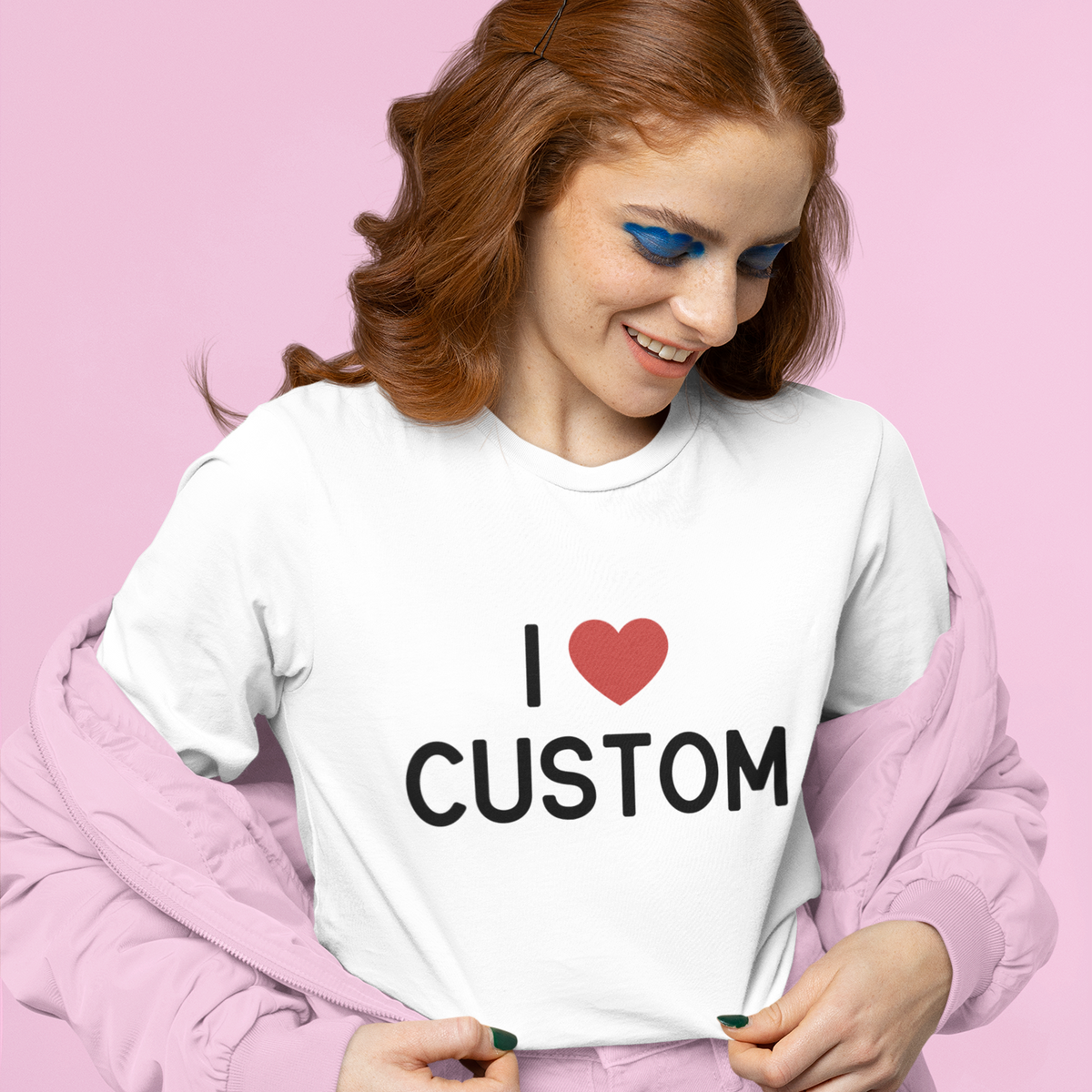 I Love (CUSTOM) Long Sleeve T-Shirt