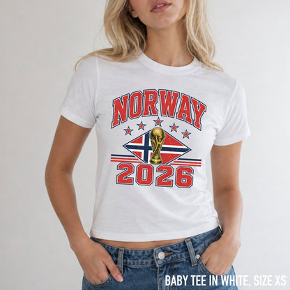 Norway 2026 Football World Cup Baby Tee