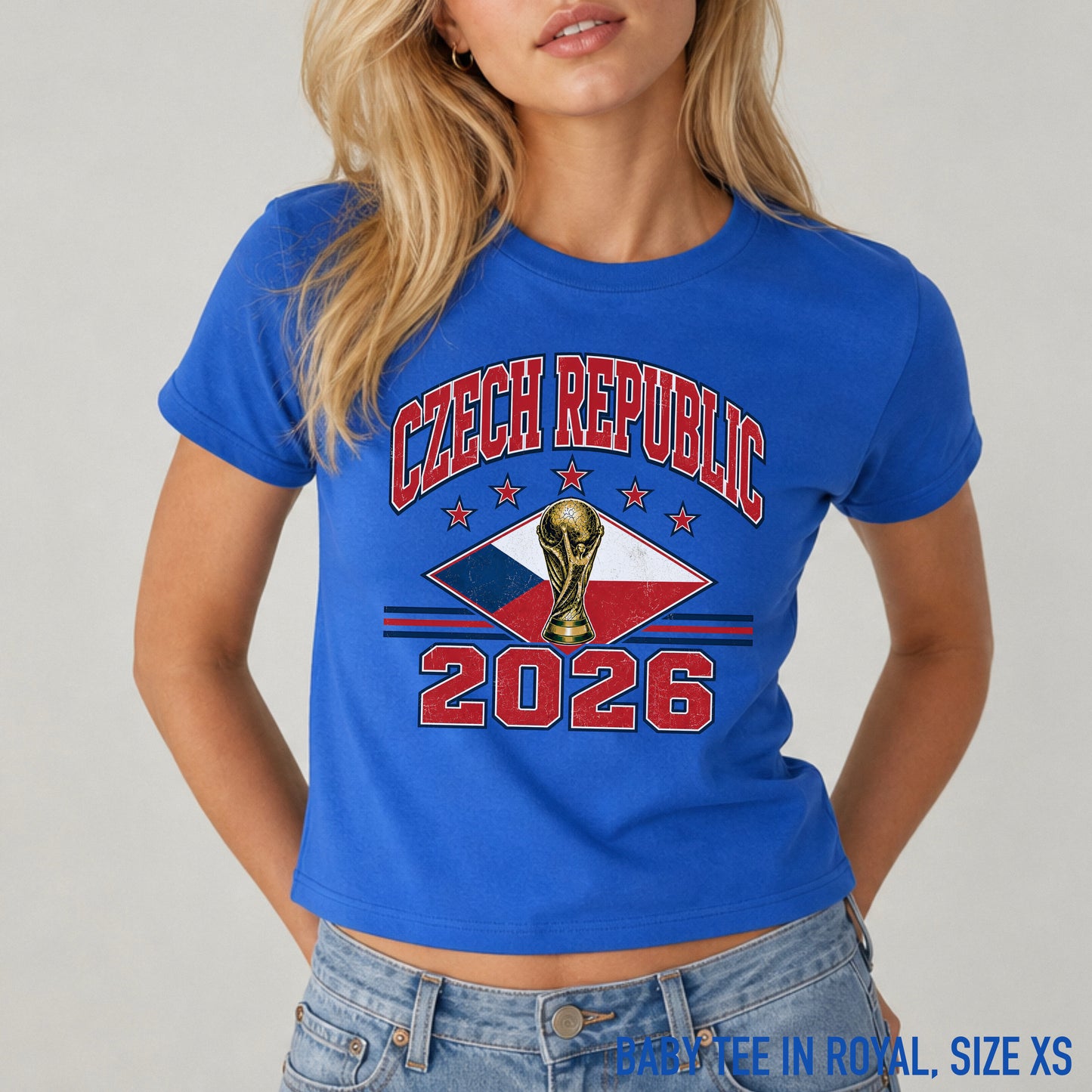 Czech Republic 2026 Football World Cup Baby Tee