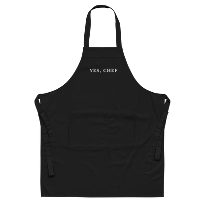 Yes, Chef Embroidered Organic Cotton Apron