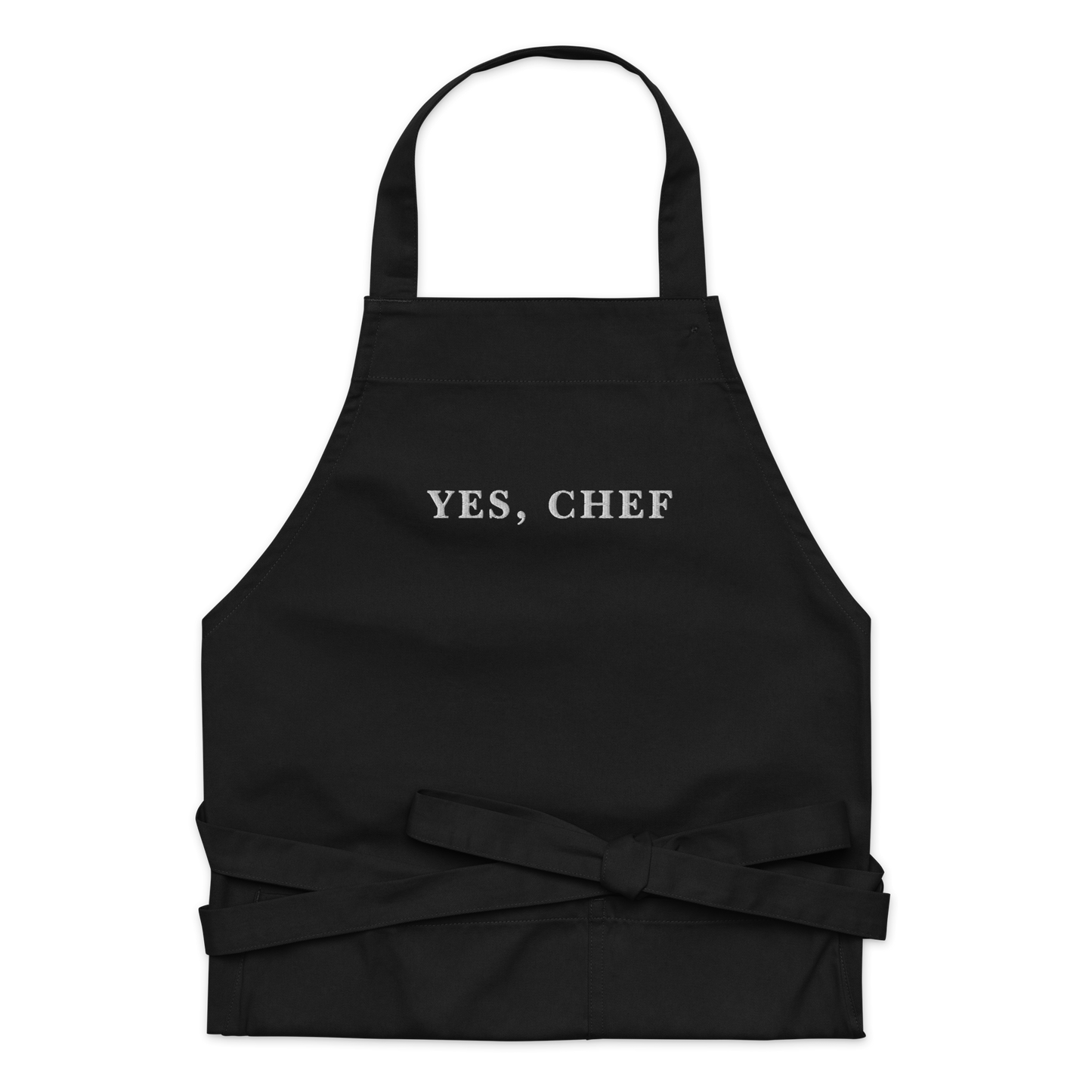 Yes, Chef Embroidered Organic Cotton Apron