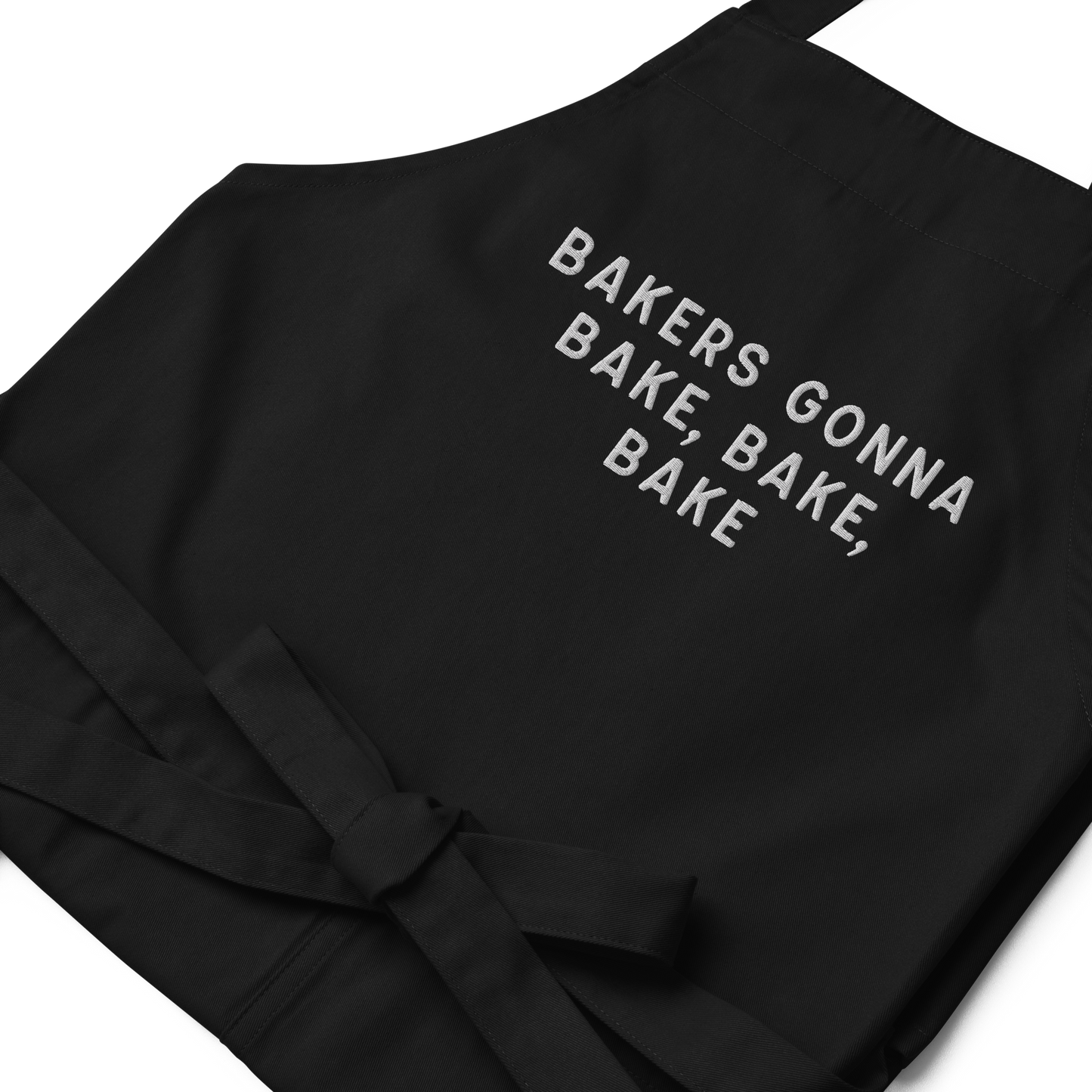 Bakers Gonna Bake Embroidered Organic Cotton Apron