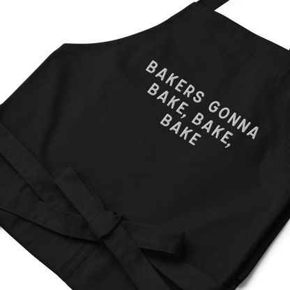 Bakers Gonna Bake Embroidered Organic Cotton Apron