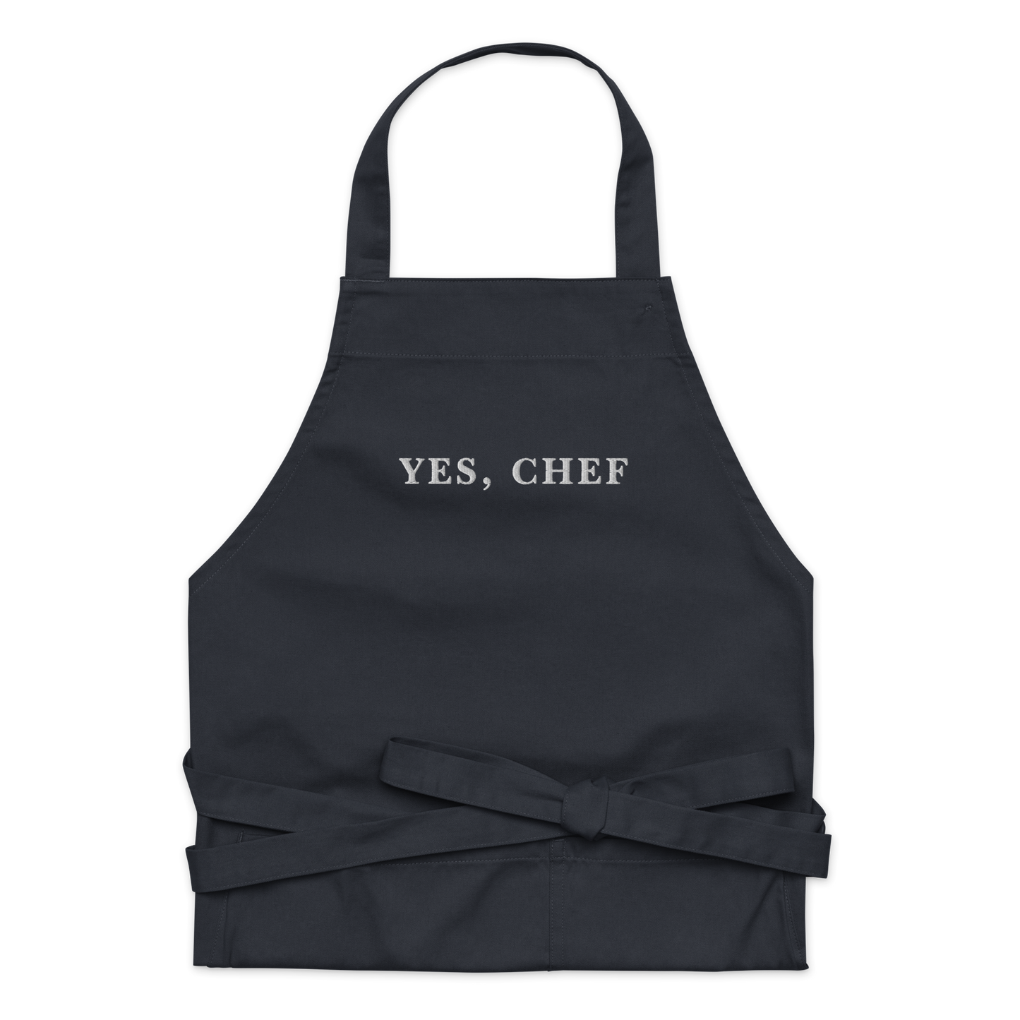 Yes, Chef Embroidered Organic Cotton Apron