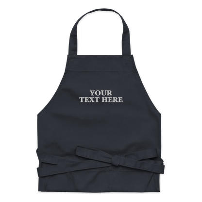 CUSTOM Embroidered Organic Cotton Apron