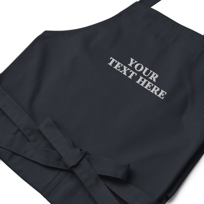 CUSTOM Embroidered Organic Cotton Apron