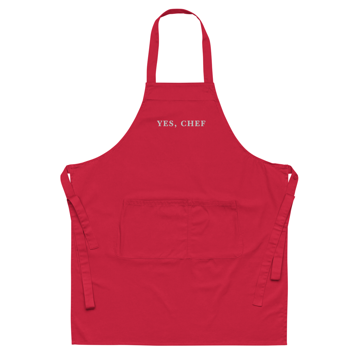 Yes, Chef Embroidered Organic Cotton Apron