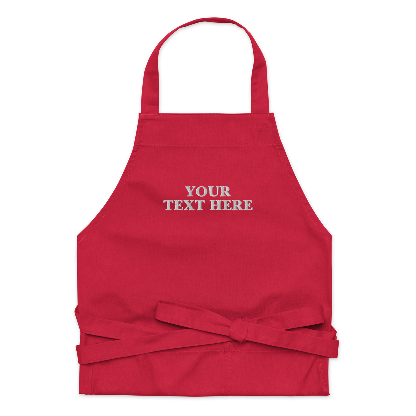 CUSTOM Embroidered Organic Cotton Apron