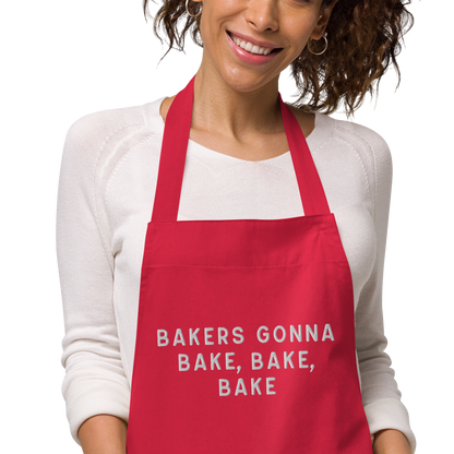 Bakers Gonna Bake Embroidered Organic Cotton Apron