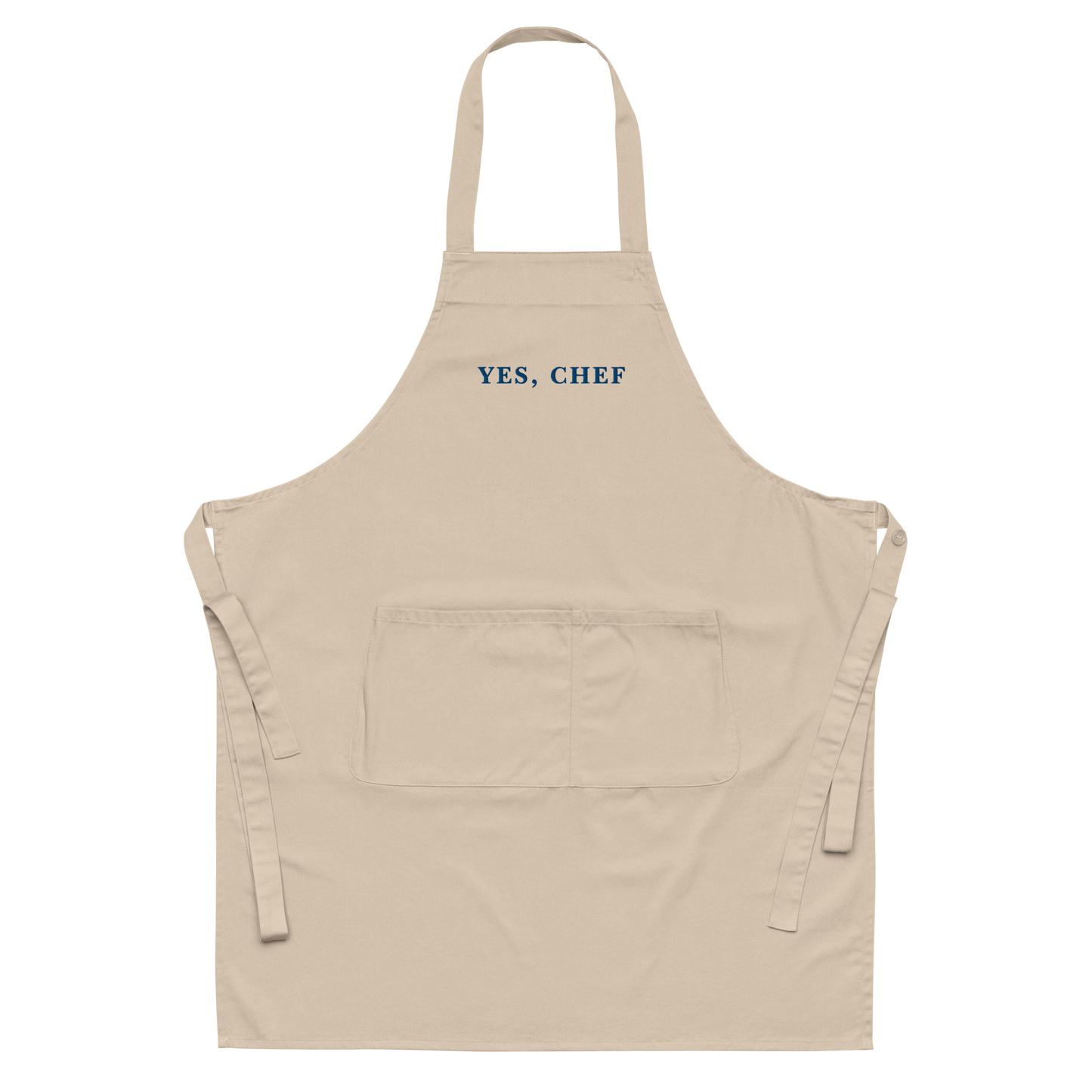 Yes, Chef Embroidered Organic Cotton Apron