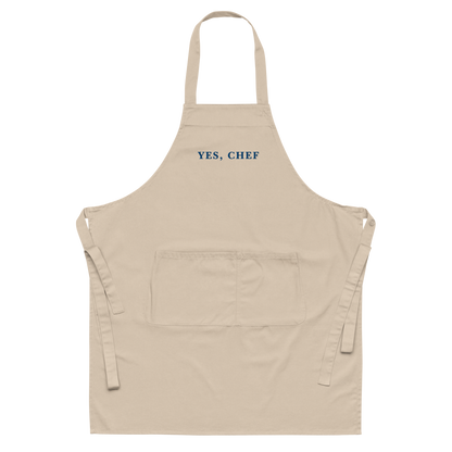 Yes, Chef Embroidered Organic Cotton Apron