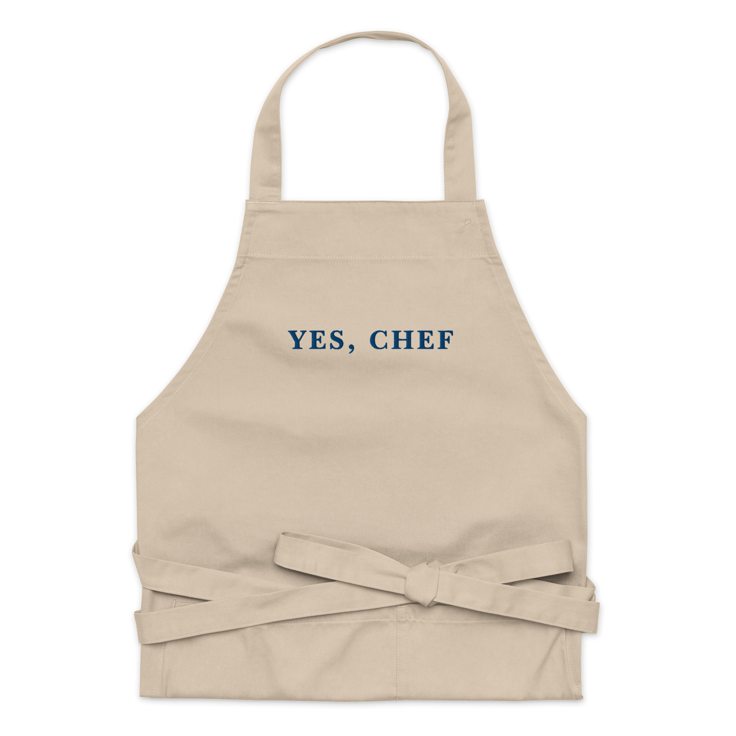 Yes, Chef Embroidered Organic Cotton Apron