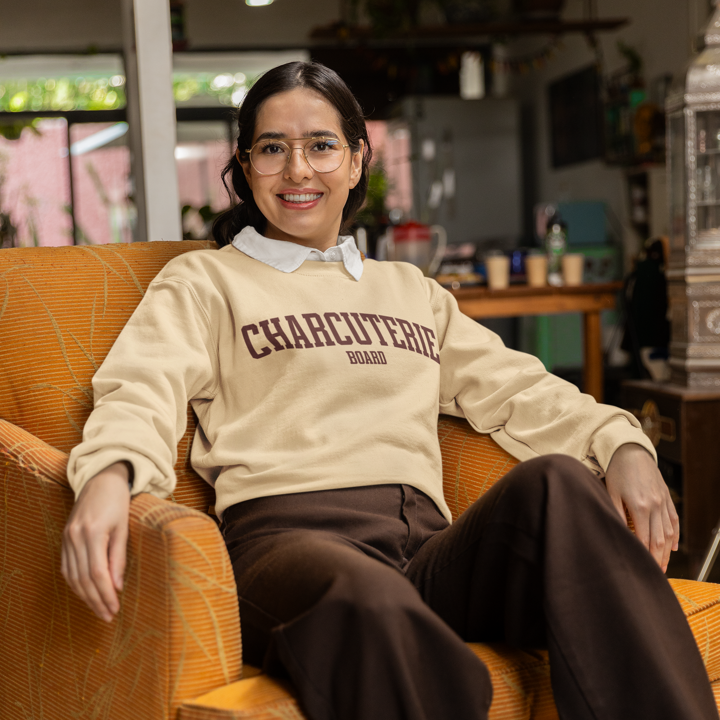 Charcuterie Board Foodie Varsity Sweatshirt