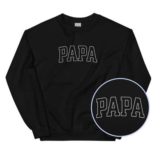 Papa Father Varsity Embroidered Sweatshirt