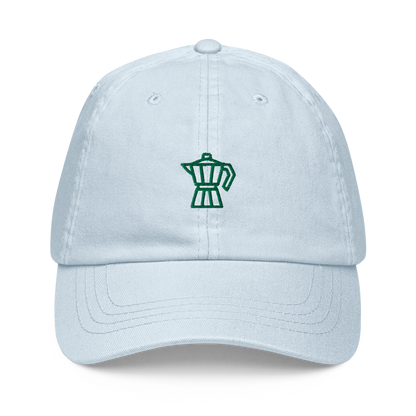 Moka Pot Coffee Embroidered Pastel Baseball Cap