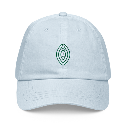 Vulva Feminist Embroidered Pastel Baseball Cap