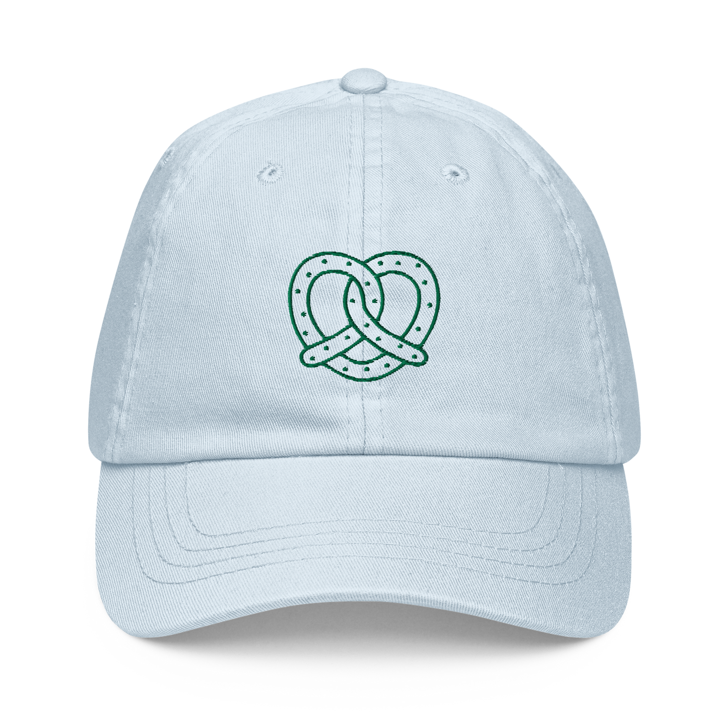 Pretzel Line Embroidered Pastel Baseball Cap