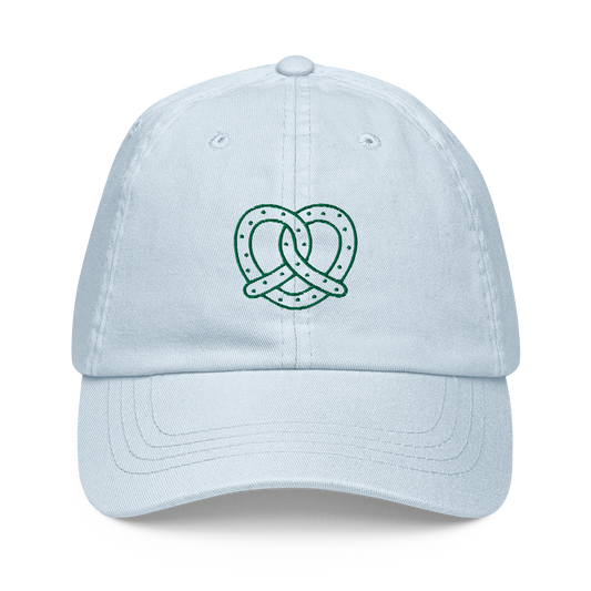 Pretzel Line Embroidered Pastel Baseball Cap