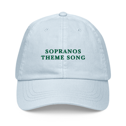 Sopranos Theme Song Embroidered Pastel Baseball Cap