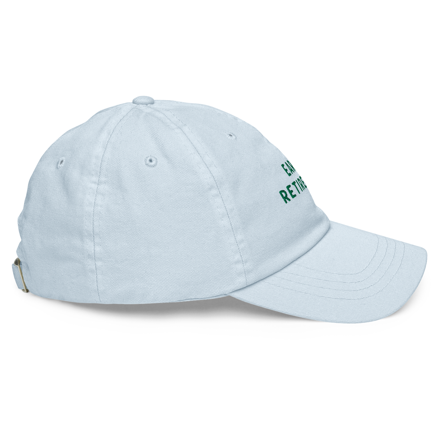 Early Retirement Embroidered Pastel Baseball Cap