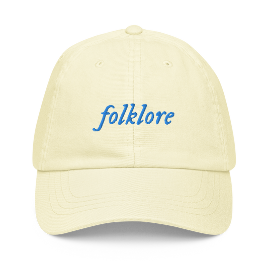 folklore Embroidered Pastel Baseball Cap