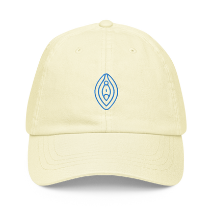 Vulva Feminist Embroidered Pastel Baseball Cap