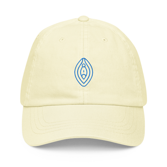 Vulva Feminist Embroidered Pastel Baseball Cap