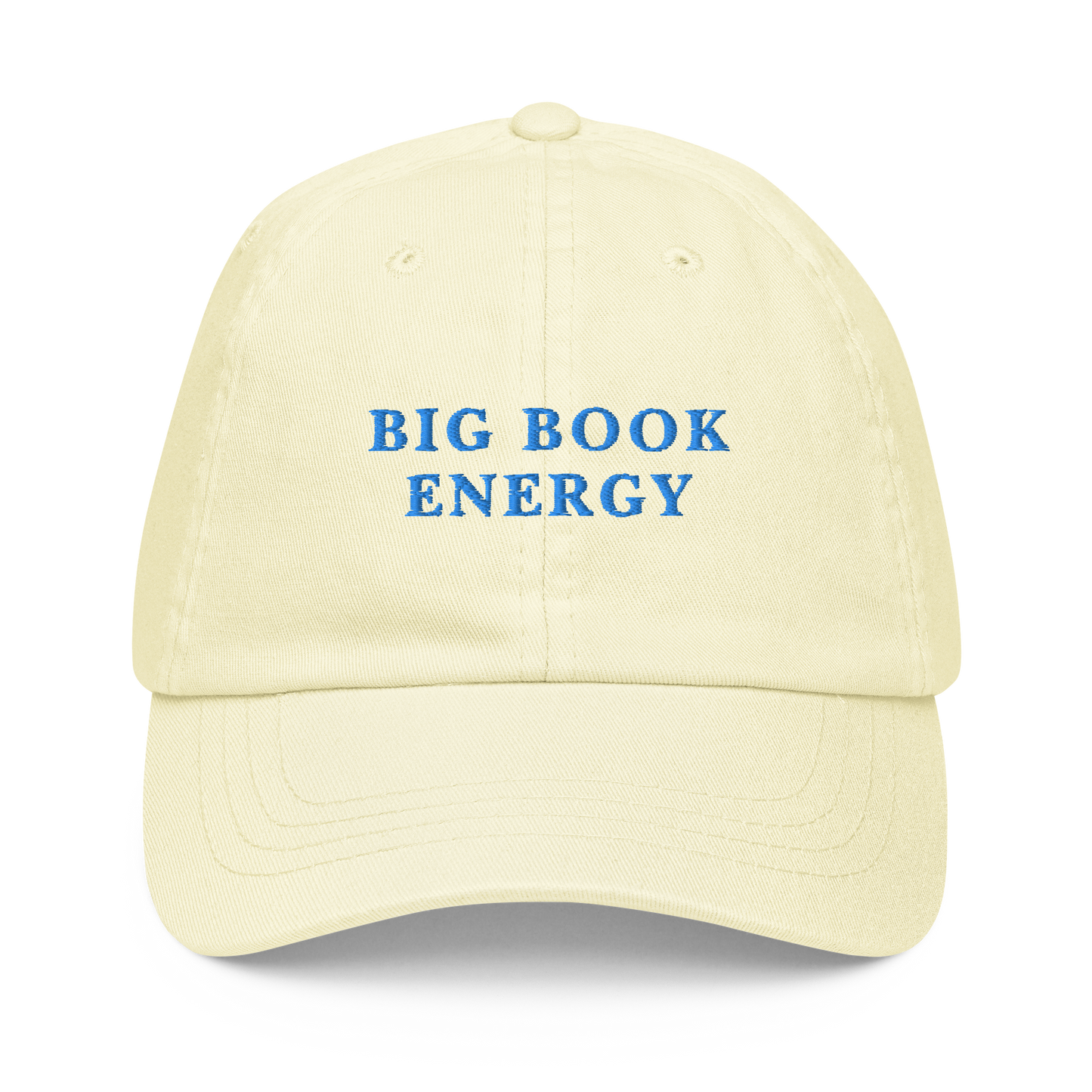 Big Book Energy Embroidered Pastel Baseball Cap