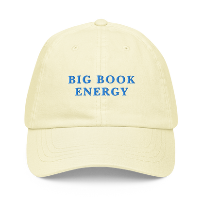 Big Book Energy Embroidered Pastel Baseball Cap