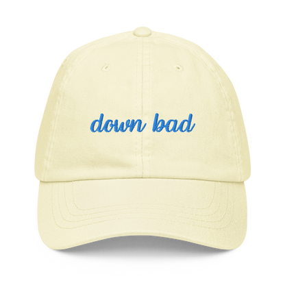 Down Bad TTPD Embroidered Pastel Baseball Cap