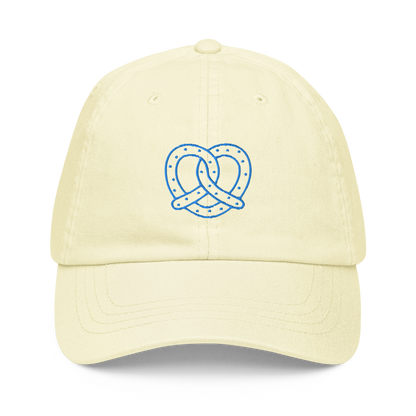 Pretzel Line Embroidered Pastel Baseball Cap