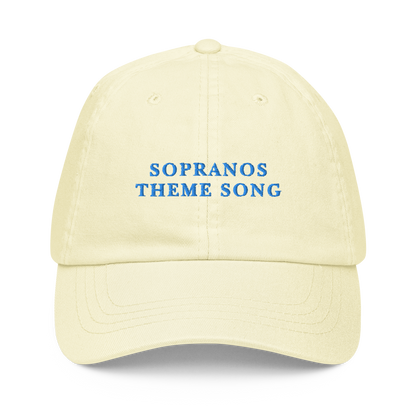 Sopranos Theme Song Embroidered Pastel Baseball Cap