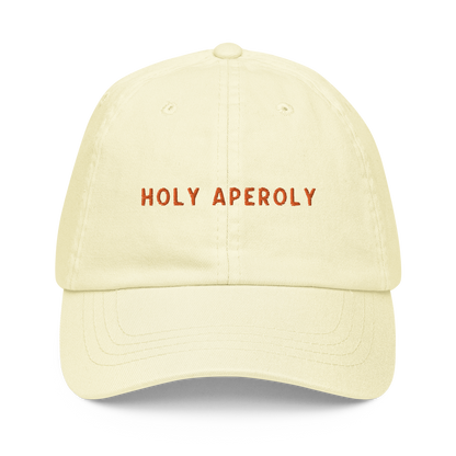 Holy Aperoly Aperol Spritz Embroidered Pastel Baseball Cap