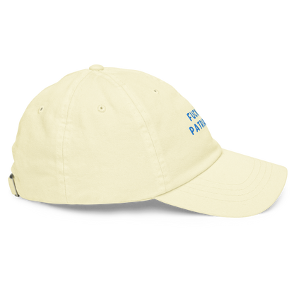 Fuck the Patriarchy Feminist Embroidered Pastel Baseball Hat